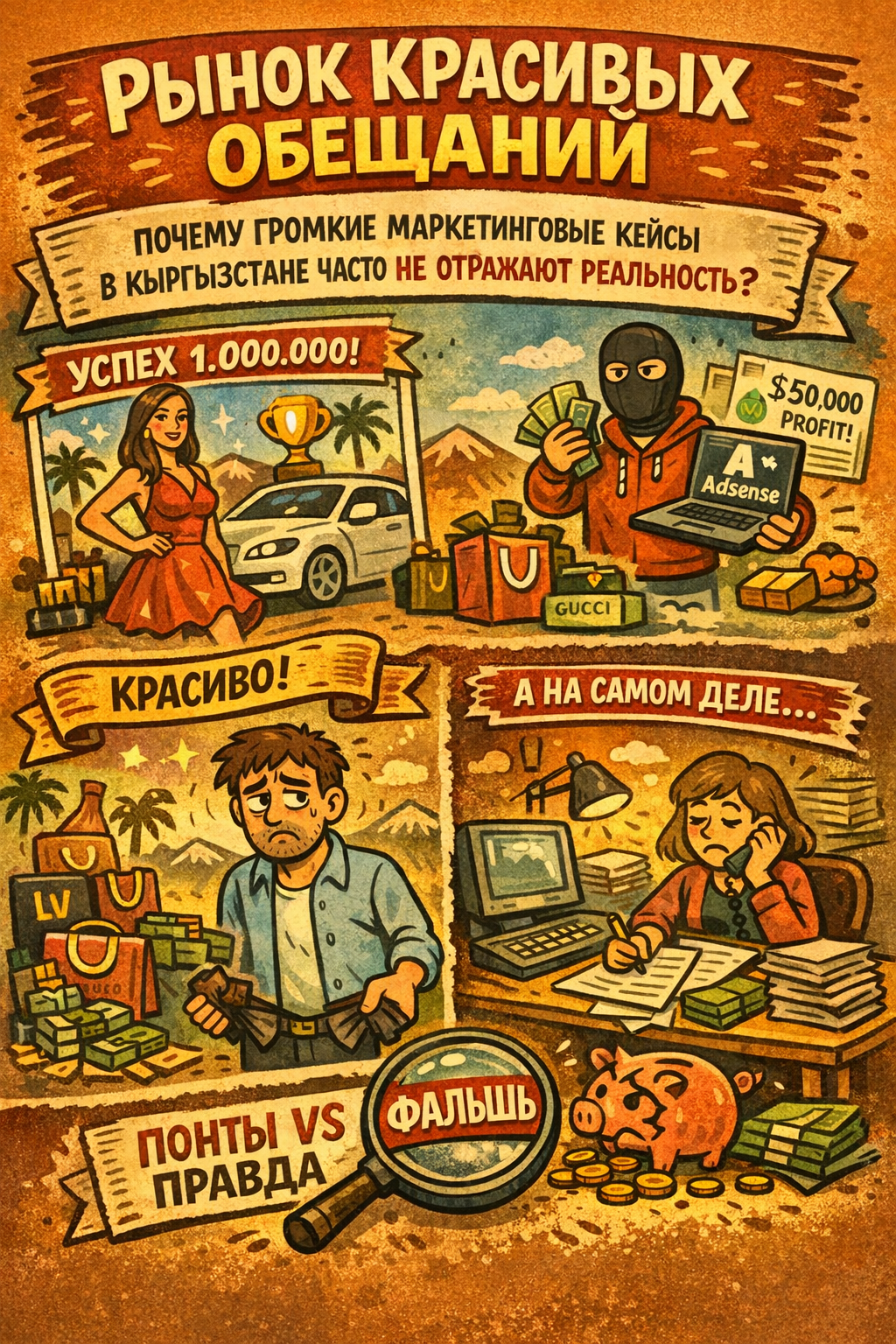 Почему рынок маркетинга в Кыргызстане так любит красивую ложь